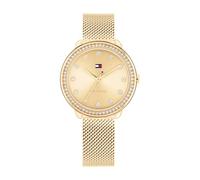 Tommy Hilfiger Analoguhr für Damen mit Armband in Gelbgoldfarben