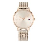 Tommy Hilfiger Analoguhr für Damen mit Roségold-Stahlarmband