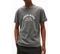 Tommy Hilfiger Arch Logo Textured T-shirt Black Größe: S | Bedruckte T-Shirts Outlet | Herren | Schwarz