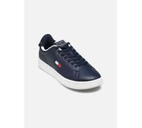 Sneaker TOMMY JEANS "ARCHIVE '98", Herren, Gr. 44, blau (dunkelblau), Nappaleder, Textil, unifarben, sportlich, Schuhe, Freizeitschuh, Streetwear, Halbschuh, Schnürer mit Logoflagge (26340740-44) dunk