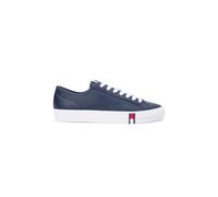 Tommy Hilfiger Archive Flag Stripe Leather Trainers Dark Night Navy Größe: 40 | Trainers Outlet | Herren | Schwarz