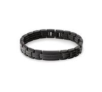 Gliederarmband TOMMY HILFIGER "PARKER", schwarz, Armbänder, Herren, 19cm, Edelstahl, Gliederarmband (43736759-0) schwarz