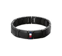 Armband TOMMY HILFIGER "JAMESON", schwarz, blau, weiß, rot, Armbänder, Damen, 19cm, Edelstahl, Armband (31627009-0) schwarz, blau, weiß, rot