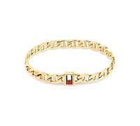 Armband TOMMY HILFIGER "OCEANIC", gelbgoldfarben, blau, weiß, rot, Armbänder, Damen, 19cm, Edelstahl, Armband (54073143-0) gelbgoldfarben, blau, weiß, rot