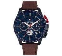 Tommy Hilfiger Chronograph Quarz Uhr Braunes mit Braunes Lederarmband - 1792268