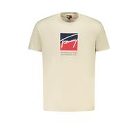 Tommy Hilfiger Beige Baumwoll-Herren-T-Shirt XL