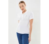 Tommy Hilfiger Slim Fit Poloshirt mit Logo-Stitching Modell '1985' in Weiss, Größe XS