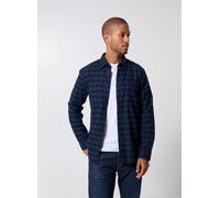 Tommy Hilfiger Hrren Flanellhemd Herren Regular Fit Baumwolle indigo, L