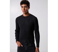 Tommy Hilfiger - Bekleidung Co Cable Fine Gg C-N WW0WW44993 - Schwarz - Größe S