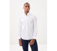 Tommy Hilfiger Herren Hemd Langarm Regular Fit Popelinehemd, Weiß (White), XL