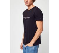 Tommy Hilfiger Herren T-Shirt Kurzarm Core Tommy Logo Rundhalsausschnitt, Schwarz (Jet Black), XXL