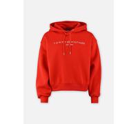 Kapuzensweatshirt TOMMY HILFIGER "CORP LOGO MDRN HOODIE", Damen, Gr. XS (34), fireworks, Sweatware, Obermaterial: 63% Baumwolle, 37% Polyester, unifarben, regular fit, Rippbündchen, Sweatshirts (60750