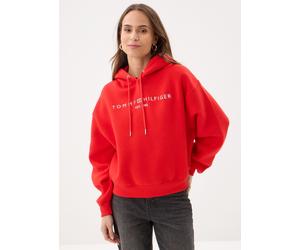 Tommy Hilfiger - Bekleidung Corp Logo Mdrn Hoodi WW0WW47832 - Rot - Größe XS