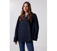 Tommy Hilfiger Cotton Reg Short Trench Coat Desert Sky Größe: 36 | Cropped-Jacken Outlet | Damen