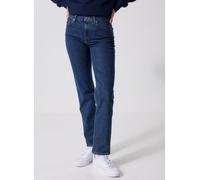 Straight-Jeans TOMMY HILFIGER "DNM DEE CLASSIC STRAIGHT RW", Damen, Gr. 30, Länge 30, blau (dunkelblau), Denim/Jeans, Obermaterial: 99% Baumwolle, 1% Elasthan, unifarben, casual, straight fit, Jeans (