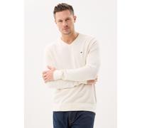 Tommy Hilfiger Herren Essential Cotton V Neck MW0MW14745 Pullover, Yellow (Ivory Petal), L