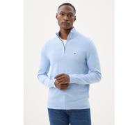 Tommy Hilfiger Half Zip Pullover Essential Hellblau - Größe XXL Hellblau XXL
