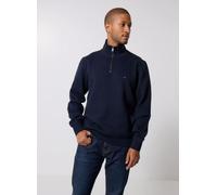Tommy Hilfiger Herren Sweatshirt mit Reißverschluss Essential Fleece 1/4 Zip Mock-Rollkragen, Blau (Desert Sky), L