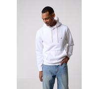 Tommy Hilfiger Herren Hoodie Essential Fleece Regular Fit, Weiß (White), S