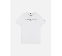 Tommy Hilfiger Kinder Unisex T-Shirt Kurzarm Essential Tee Rundhalsausschnitt, Weiß (White), 14 Jahre