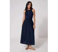 Tommy Hilfiger Midikleid Bio-Baumwolle M Blue