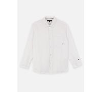 Langarmhemd TOMMY HILFIGER "LINEN BLEND RELAXED SHIRT LS", Jungen, Gr. 12 (152), N-Gr, weiß, Web, Obermaterial: 53% Leinen, 47% Viskose, relaxed fit, Ärmel mit Ärmelschlitz 1-Knopf-Manschette, Hemden,