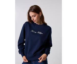 Tommy Hilfiger - Bekleidung Lurex Script Reg Swt WW0WW47159C1G - Blau - Größe M