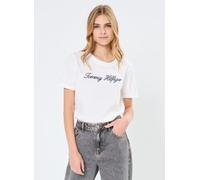 Tommy Hilfiger Script Short Sleeve T-shirt Weiß L Frau (Herstellerartikelnummer: WW0WW43459-02Z-L)