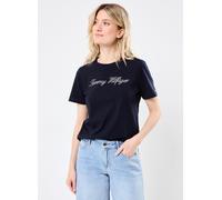 Tommy Hilfiger Script Short Sleeve T-shirt Blau 2XL Frau (Herstellerartikelnummer: WW0WW43459-02G-XXL)