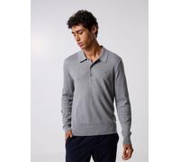 Tommy Hilfiger PIMA ORG CTN Cashmere LS Polo Andere Pullover Herren, Grau (Donegal Medium Grey Heather), XL