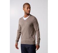 Tommy Hilfiger - Bekleidung Pima Org Ctn Cashmere V Neck - braun - Größe M
