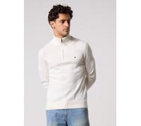 Tommy Hilfiger Troyer-Pullover Herren Baumwolle weiß, S