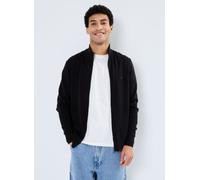 Cardigan TOMMY HILFIGER "PIMA ORG CTN CASHMERE ZIP THRU" Gr. XXL (56), schwarz (black) Herren Strickjacken Cardigans (58664918-XXL)