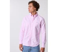 Langarmhemd TOMMY HILFIGER "SOLID HERITAGE OXFORD Regular Fit SHIRT", Herren, Gr. XL, N-Gr, rose petal, Web, Obermaterial: 100% Baumwolle, Hemden (62641629-XL) rose petal