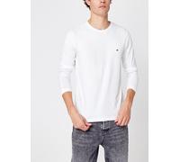 Tommy Hilfiger Herren Langarmshirt Stretch Slim Fit Baumwolle, Weiß (White), L