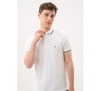 Tommy Hilfiger Herren Poloshirt, schmale Passform, MW0MW37346, S/S, Weiß, Größe L, Weiß (Weiß), L