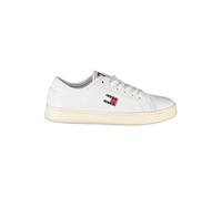 Tommy Jeans Damen Court Sneaker Lightweight aus Leder, Weiß (White), 39