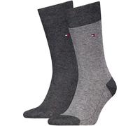 Tommy Hilfiger Socken mit Label-Details im 2er-Pack Modell 'Birdeye' in Anthrazit, Größe 43-46