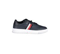 Tommy Hilfiger Herren Cupsole Sneaker Supercup Leather Stripes Blau (Desert Sky) Größe 44