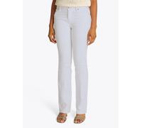 Bootcut-Jeans TOMMY HILFIGER "Bootcut Regular Waist", Damen, Gr. 28, Länge 30, weiß (optic weiß), Denim/Jeans, Obermaterial: 99% Baumwolle, 1% Elasthan, unifarben, casual, bootcut fit lang, Jeans, mit