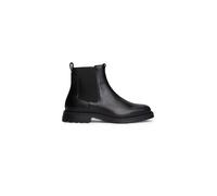 Tommy Hilfiger Herren Chelsea Boots Comfort aus Leder, Schwarz (Black), 45
