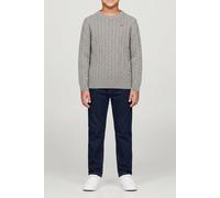 Tommy Hilfiger Boys Cotton Cable Sweater Mid Grey Heather Größe: 8 | Strickjacken Outlet | Unisex | Grau