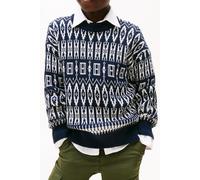 Tommy Hilfiger Boys Fairisle C-neck Sweater Aop Fairisle Größe: 16Y | Strickjacken Outlet | kids
