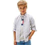 Tommy Hilfiger Boy's Flex Ithaca Shirt LS KB0KB09605 L/S Shirt, Blau (Dark Night Navy Stripe), 5 Jahre, Blau (Dark Night Navy Stripe), 5 Jahre