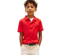 Tommy Hilfiger Boy's Interlock RWB Polo Ss KB0KB10007 Polos, RED (Rapid Red), 10 Jahre
