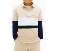 Tommy Hilfiger Boys Mini Embroidered Polo Classic Beige Colourblock Größe: 14 | Hemden Outlet | kids | Braun