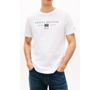 Tommy Hilfiger Brand Love Mono Stack Tee White Größe: XL | Basic T-Shirts Outlet | Herren | Weiß