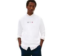 Sweatshirt TOMMY HILFIGER "BRAND LOVE", Herren, Gr. L, weiß, Sweatware, Obermaterial: 100% Baumwolle, regular fit, Rundhals, Rippbündchen, Sweatshirts Sweatshirt, regular fit, Rundhals (51763062-L) we