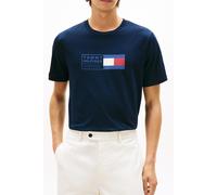 Tommy Hilfiger Men's Brand Love Text Box Tee MW0MW42366 S/S T-Shirt, Blue, XL