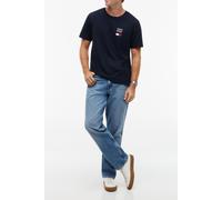 Tommy Hilfiger Brand Love Text Stack Tee Navy Blue Größe: L | Basic T-Shirts Outlet | Herren | Blau